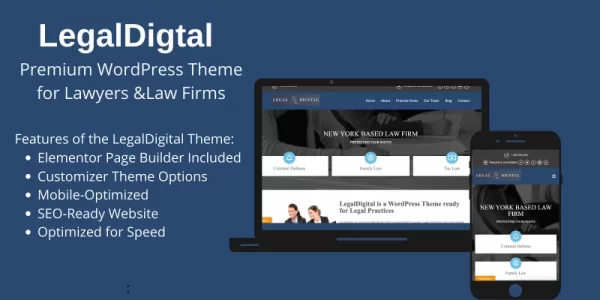 LegalDigital Responsive WordPress Theme WordPress Theme 1.0.0 GPL Theme
