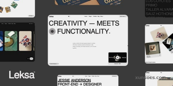 Leksa – Creative Portfolio Showcase Theme 1.0.0 GPL Theme