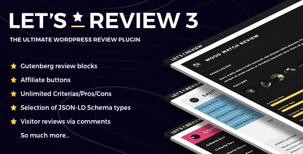Lets Review WordPress Plugin With Affiliate Options 3.4.0 GPL Plugins