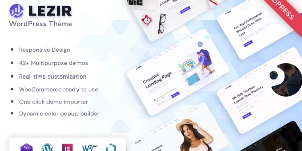 Lezir WordPress Landing Page Theme WordPress Theme 1.1.0 GPL Theme