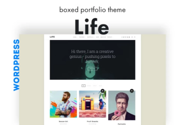 Life Boxed Portfolio WordPress Theme 1.1.9 GPL Theme