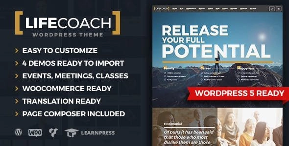 Life Coach WordPress Theme 2.3.2 GPL Theme