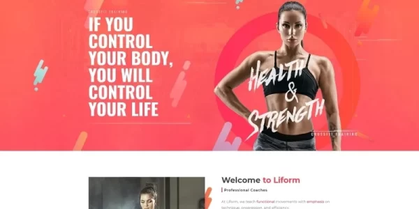 Liform Crossfit Sport WordPress Elementor Theme WordPress Theme 1.0.0 GPL Theme