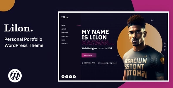 Lilon – Personal Portfolio WordPress Theme 2.0 GPL Theme