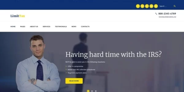 LimitTax Auditing and Accounting WordPress Theme 1.0.0 GPL Theme