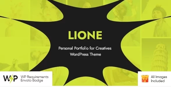 Lione Personal Portfolio for Creatives WordPress Theme 1.1.2 GPL Theme
