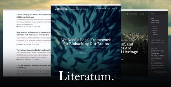 Literatum Just Write 2.2.3 GPL Theme