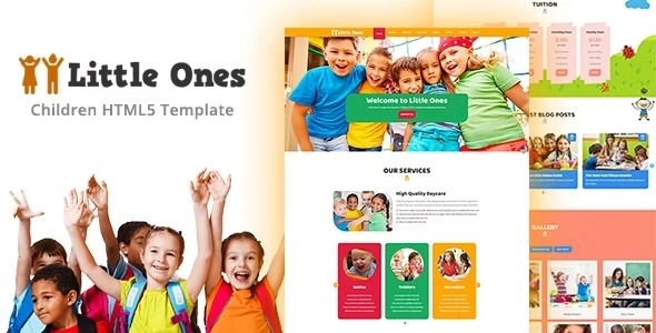Little Ones One Page Children/Daycare WordPress Theme 1.0 GPL Theme