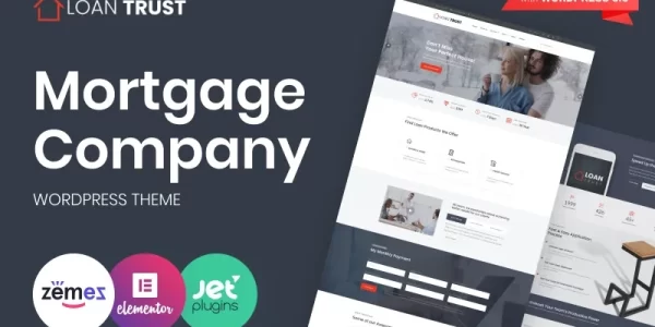 Loan Trust Mortgage Company WordPress Elementor Theme WordPress Theme 1.0.1 GPL Theme