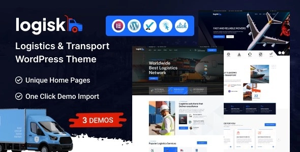 Logisk Transport Logistics WordPress Theme 1.0.1 GPL Theme