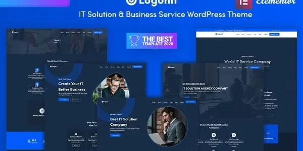 Logonit IT Solutions and Business Service Responsive WordPress Theme 3.0.1 GPL Theme