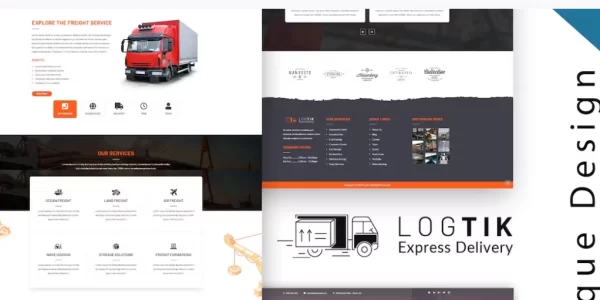 Logtik WP Logistics, Cargo Transportation Theme 2.0 GPL Theme