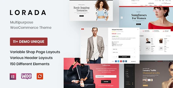 Lorada Responsive Elementor eCommerce Theme 4.1.2 GPL Theme