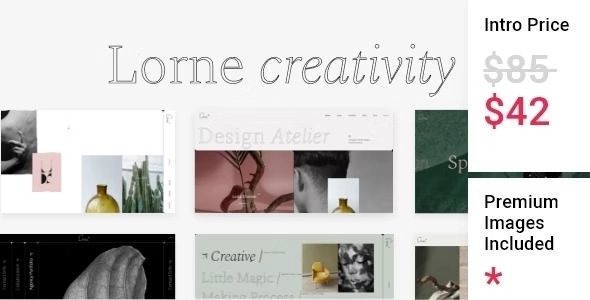 Lorne Creative Portfolio Theme 1.0 GPL Theme