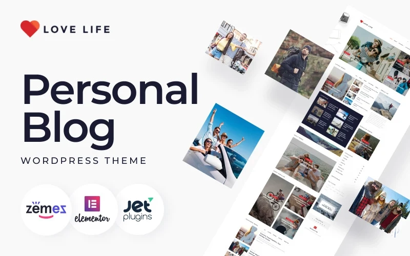 Love Life Responsive Personal Blog WordPress Theme 1.0.1 GPL Theme