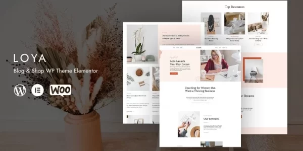 Loya Blog Shop WP Theme Elementor WordPress Theme 1.0.0 GPL Theme
