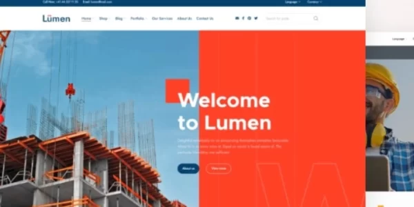 Lumen –multipurpose theme for constructions and architecture 1.3.1 GPL Theme