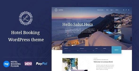 Luviana Hotel Booking WordPress Theme 1.4.1 GPL Theme