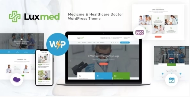 LuxMed | Medicine Healthcare Doctor WordPress Theme 1.2 GPL Theme
