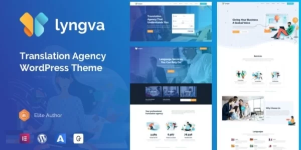 Lyngva Translation Agency WordPress 1.1.1 GPL Theme