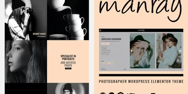 MANRAY Photographer WordPress Theme 1.0.1 GPL Theme
