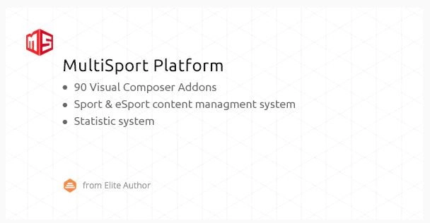 MSP MultiSport eSport WordPress plugin with 90 Visual Composer addons 4.1.19 GPL Plugins