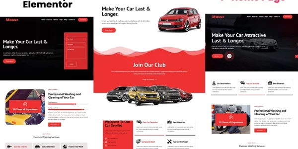 Macar Car Wash And Repair WordPress Theme 1.0.0 GPL Theme