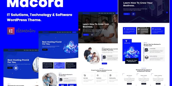 Macoro Digital Agency Multipurpose WordPress Theme 1.0.0 GPL Theme