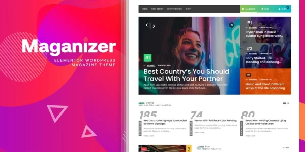 Maganizer Modern Magazine WordPress Theme 1.2.2 GPL Theme