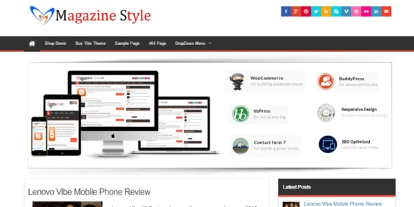 Magazine Style Pro theme by insertcart 4.4 GPL Theme