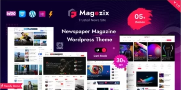 Magezix Newspaper Magazine WordPress Theme 1.0.5 GPL Theme