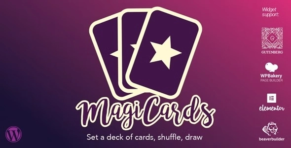 MagiCards decks of cards to shuffle | WP plugin 2.2.1 GPL Plugins