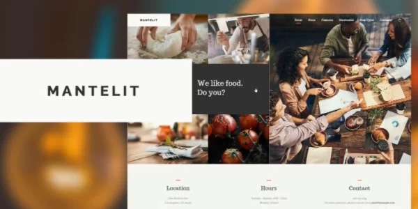 Mantelit Restaurant WordPress Theme 1.0.7 GPL Theme