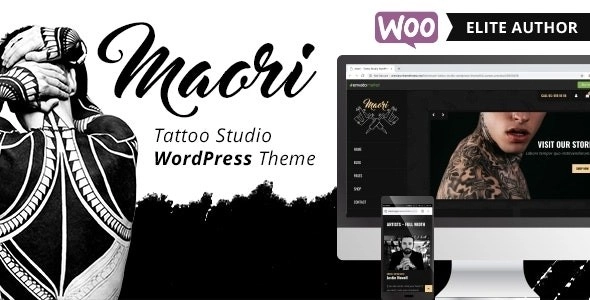 Maori Tattoo Studio WordPress Theme 1.4.2 GPL Theme