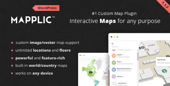 Mapplic – Custom Interactive Map WordPress Plugin 7.1.2 GPL Plugins