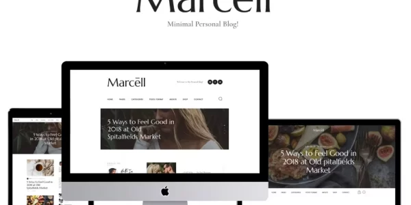 Marcell Personal Blog Magazine WordPress Theme 1.2.10 GPL Theme