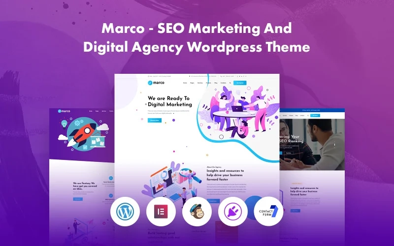 Marco SEO Marketing And Digital Agency WordPress Theme WordPress Theme 1.0 GPL Theme