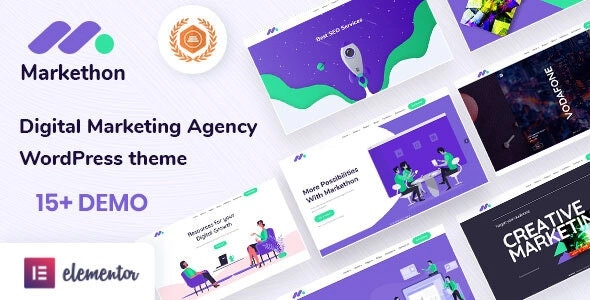 Markethon SEO Digital Marketing Agency Portfolio WordPress Theme 1.1 GPL Theme