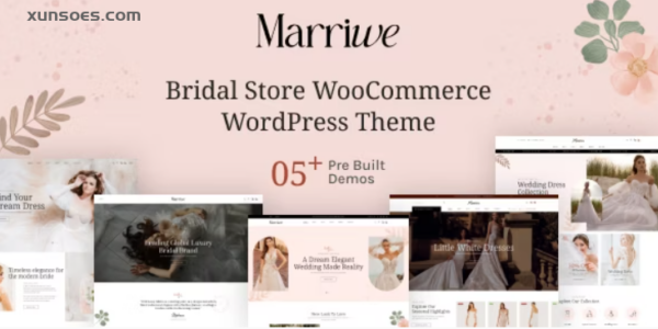 Marriwe Bridal Store WooCommerce WordPress Theme 1.0.3 GPL Theme