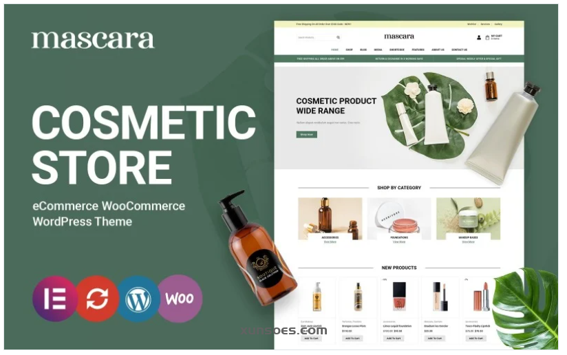 Mascara Cosmetic and Beauty WooCommerce Theme 1.0 GPL Theme