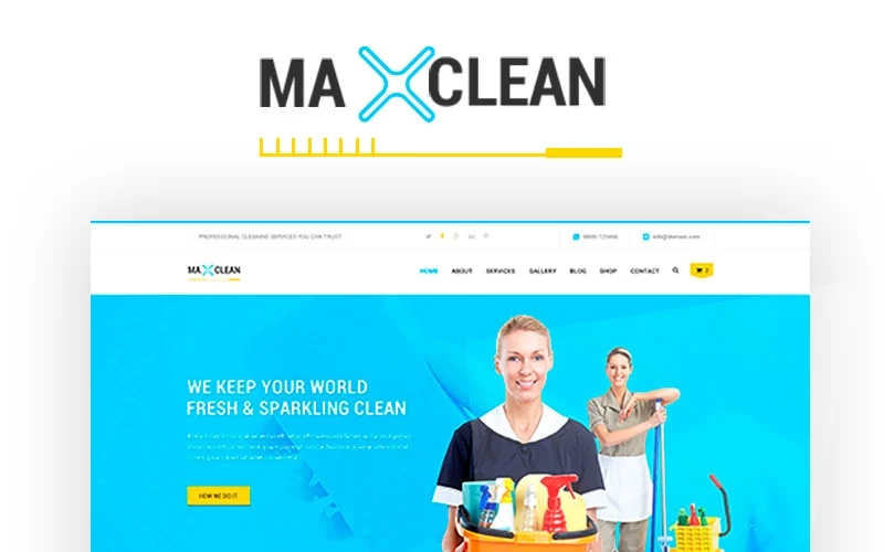 MaxClean Cleaning WordPress Theme 1.0 GPL Theme