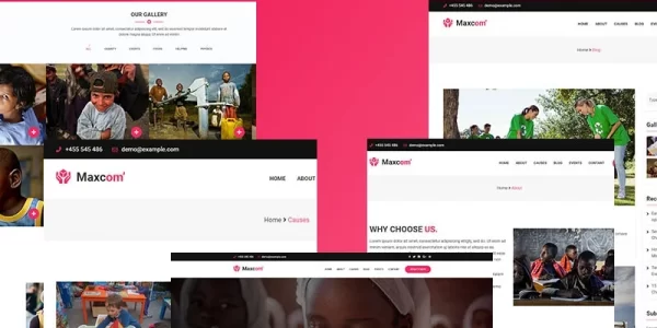Maxcom -Nonprofit Charity WordPress Theme 2.0.0 GPL Theme