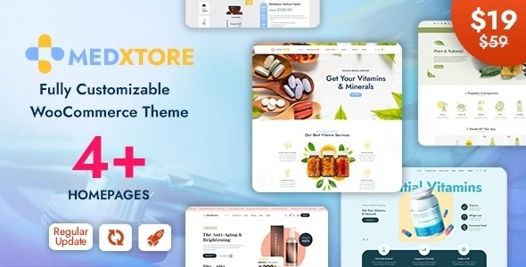 MedXtore – Pharmacy, Medical Beauty Elementor WooCommerce Theme 1.1.0 GPL Theme