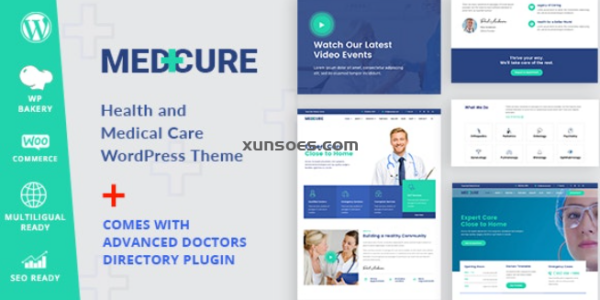 Medcure Health and Medical Care WordPress Theme 1.1.3 GPL Theme