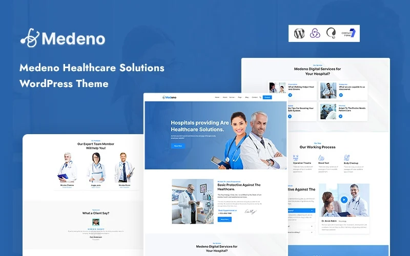 Medeno Healthcare Solutions WordPress Theme 1.0.0 GPL Theme