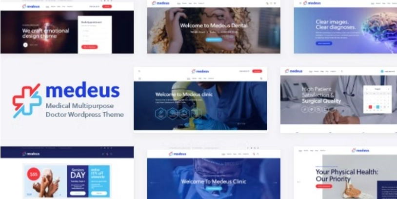 Medeus Medical Multipurpose Doctor WordPress Theme 1.0 GPL Theme