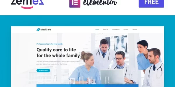 MediCare FREE medical doctor WordPress Theme 1.0.0 GPL Theme