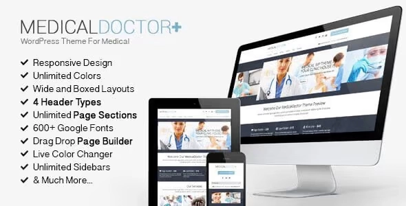 MedicalDoctor WordPress Theme For Medical | Health Beauty 5.0 GPL Theme
