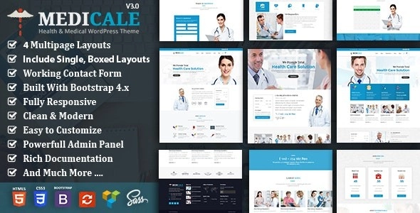 Medicale Health Dentist 3.0 GPL Theme