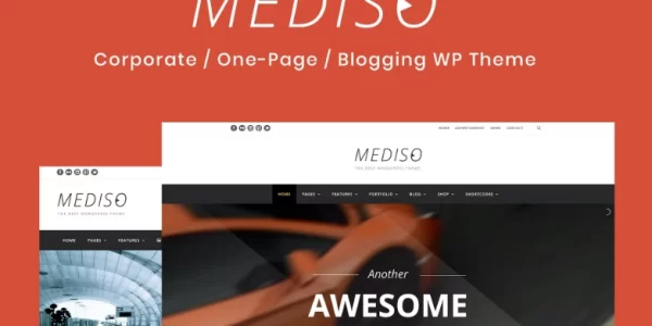 Mediso Corporate / One-Page WordPress Theme 1.3.7 GPL Theme